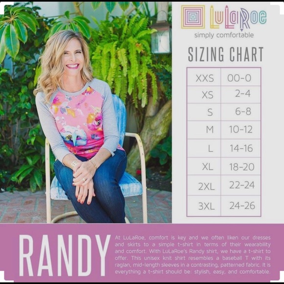 Lularoe Randy Raglan Tee - Picture 3 of 3